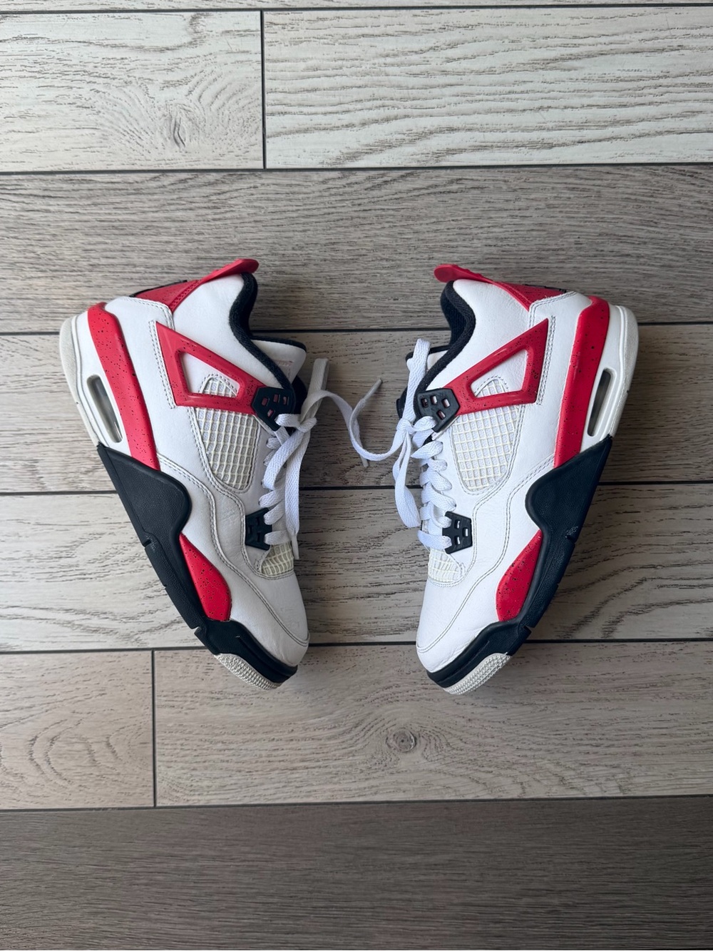 Nike Air Jordan 4 Retro 'Red Cement' Sneaker Big Kids size 4.5
